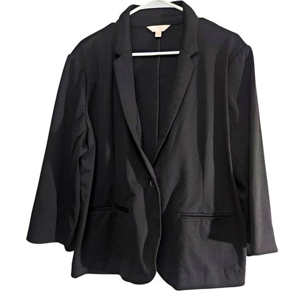 Lauren Conrad Women’s Black Open Front Blazer – Size XXL - Picture 1 of 7